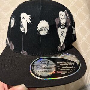Black and white Naruto Anime Snapback Hat
